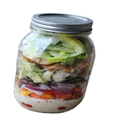 China Wholesale Freshness Preservation 150ml 200ml Storage Glass Mason Jars With Aluminum Lids for sale