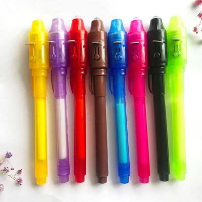 China Ballpoint Pen Creative Spy Secret Message Writing Tool 2 In 1 Invisible Ink Pen Magic for sale