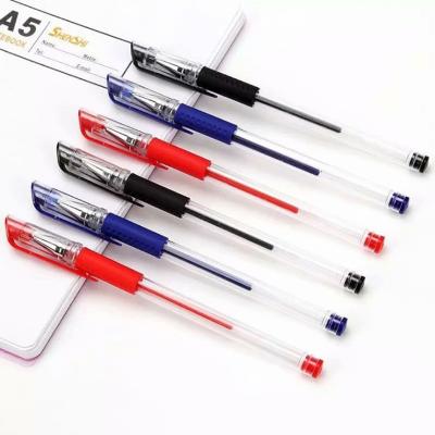 China Smooth Writing Carbon Water-Based Pen Custom 0.5mm Needle Tube in Black Red Blue for sale