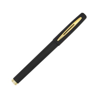 China Corporate Advertising Black Metal Gel Ink Pen with Custom Logo and 240M Writing Length for sale