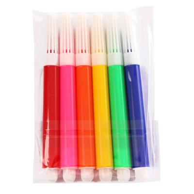 China Watercolor Art Marker Pen Set for Kids Children 6PC Professional Deluxe Drawing Tools for sale