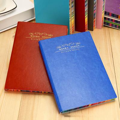 China 2 Colors Memo Pads Style Custom A5 Hardcover PU Leather Journal Planner Printing for sale