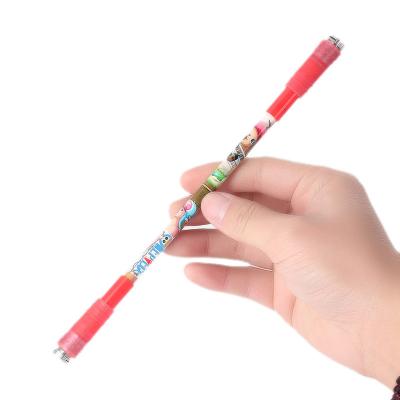 China Nieuwheid Led Light Spinner Pen Fingertip Illumination Decompression Gyro Business Ballpoint Pen Te koop