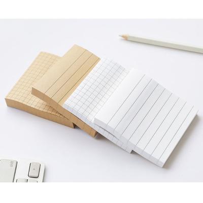 China Vintage Vellum Custom Design Brown Kraft Printed Paper Memo Sticky Pad for Purchase for sale