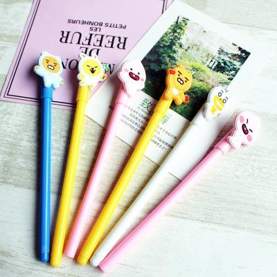 China Office School Gel Pen met Koreaanse stijl Cartoon Cute Bear Rabbit Design en Zwarte Ink Te koop
