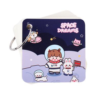 Cina Cartone animato creativo astronauta carino Kawaii Memorandum Pad carta adesiva autoadesiva per ufficio in vendita