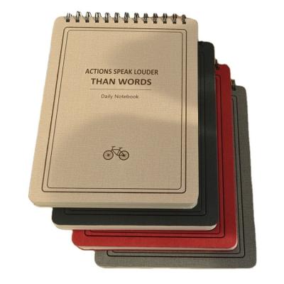 China Customized Academic A5 PU Leather Diary Notebook with Elastic Band and 80 Inner Pages for sale