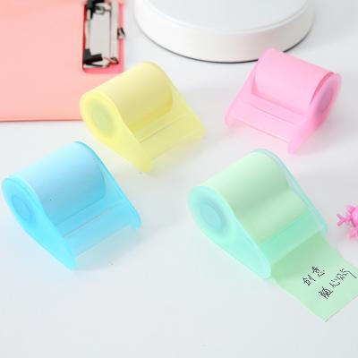 China Kawaii Korea Stationery Memo Pad Tape Dispenser Formula Sticky Notes with No Adhesive for sale