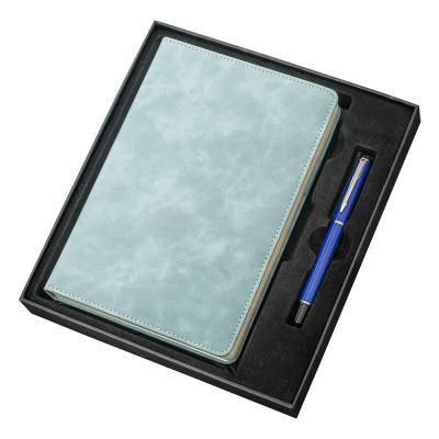 China Leather Notebook Set Custom Notebooks and Pen Set for Business Office Gift Promotion for sale