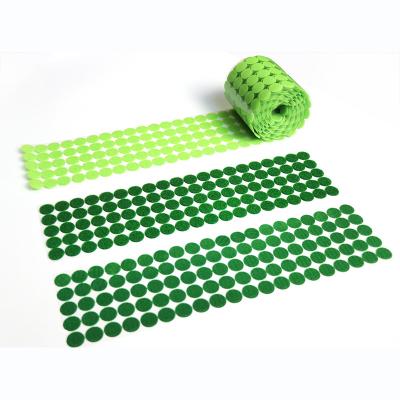 中国 Dark Green Viable Strong Sticky Glue Fasteners Loopback Hook Custom Color Dots For DIY Handmade Christmas Tree 販売のため