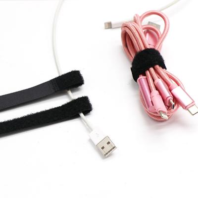 中国 Viable Colorful P Type Magic Band Cable Tie For Charger Or Ear Phone Strap Hook And Loop Nylon Band 販売のため