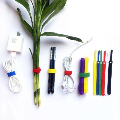 中国 Viable back to back nylon hook and loop bands with heavy duty adhesive tie band plant ties hook and loop garden backings 販売のため