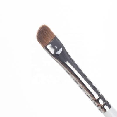 China Angular Blush Luxurious Wood Handle Copper Ferrule Single Hair Sand Eyebrow Brush A44 for sale