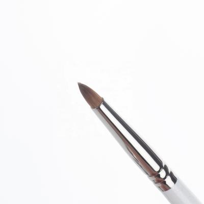 China Copper Luxury Wood Olive Handle Hair Brush Sand Tapered Single Eyeliner Brush A35 for sale