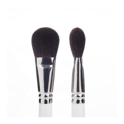 China High Quality Flat Brush Low Price Angled Single Squirrel Hair Blush Brush for sale