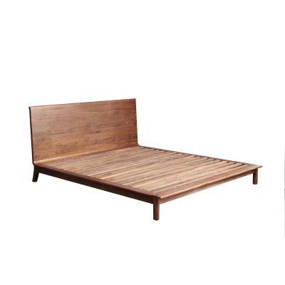 China Modern Bedroom Furniture Designer Wooden Color Bed Luxury Odd Comfort Solid Wooden Beds for sale