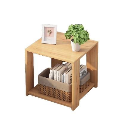 China Best (Height)Adjustable Selling Living Room Modern High Quality Simple Bedside Cabinet Small Nightstand Wood Stand Economy for sale