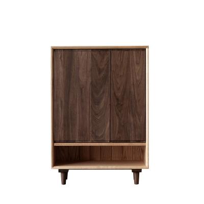 China Wholesale Custom Made Cheap High Quality Modern Minimalist Bedside Sideboard Solid Wood Shoe Cabinet for sale