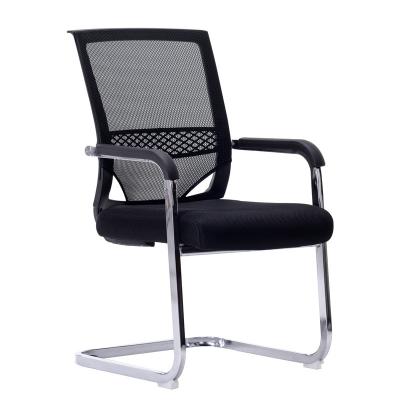 China Ergonomic Single Chair Mesh Office Chair Comfortable Breathable Computer Chair Wholesale Arc Metal Legs Reception Meeting Reception Chair for sale