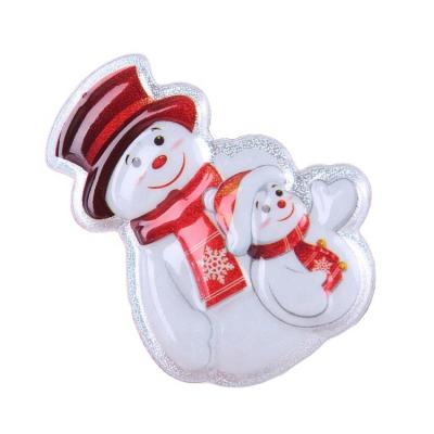 China Decorative Sticker Amazon Christmas Snowman 3D Blister Sticker for sale