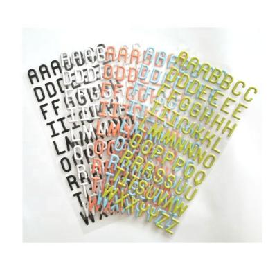 China Colorful Decorative Sticker Amazon Letter Puffy Alphabet Sticker for sale