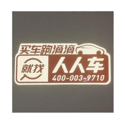 China Decorative Sticker Student Driver Baby On Board Custom PVC Decals Sign Reflective 3M Strong Glue Car Label Sticker for sale