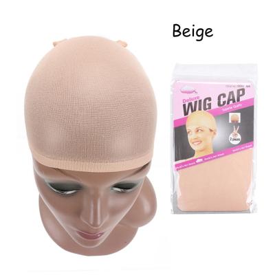 China Nylon Wig Caps For Making Wigs Stocking Wig Liner Cap Snood Nylon Stretch Mesh In 2 Colors Weaving Cap for sale