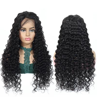 China High Density 180% Deep Wave 200% No Sheddind Hair Deep Wave 100% Full Lace Wig for sale