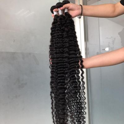 China Deep Wave 10a Grade Hair Bundles 100% Cuticle Aligned Hair Bundles 40 Inch Long Deep Wave Hair Bundles for sale