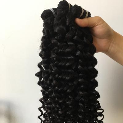 China Good Quality Deep Curly Virgin Hair Bundles Deep Curly Virgin Hair Bundles 10A Brazilian Curly Bundles With Closure for sale