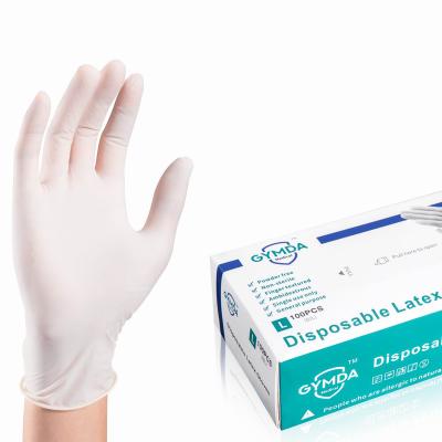 China Latex Gloves Anti-Slip Examination Gloves Powdered Gloves Malaysia for sale