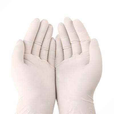 China High Quality Anti-Slip White Latex Gloves Can Be Use Once Customized Waterproof Medical Gloves for sale