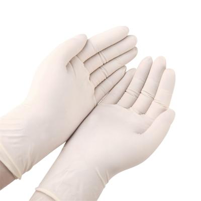 China 2021 new customized latex anti-slip white gloves with powder and powder-free factory direct sales gloves for sale