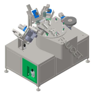 中国 RTAF-RB0408-4-スピンドル 8 ステーション ブラッシング 機械 小部品のための CNC ワイヤリング 機械 販売のため