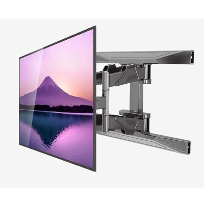 China Telescopic Rotary General Removable TV Shelf TV Hanger Bracket Wall Hanging TV Shelf 55 60 65 70 75 Inch TV Hanger for sale