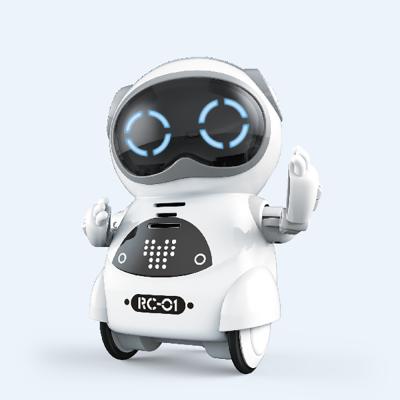 China Intelligent Toy Battery Operated Voice Control Robot Pocket Mini Robot Singing and Dancing for sale