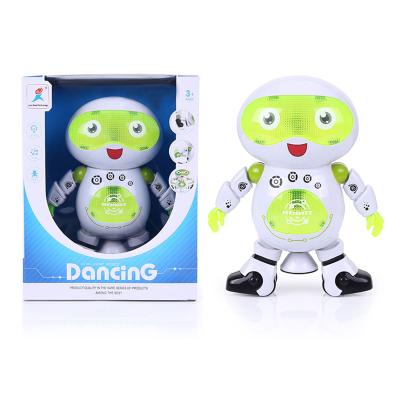 China Electronic Toy 360 Degree Rotating Intelligent Dancing Space Robot Toy Electric Walking Robot With Light Music for sale