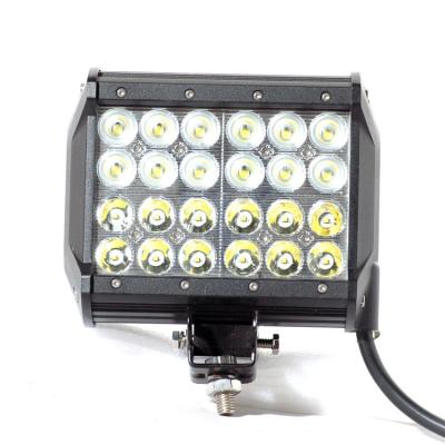 China 100% quality assurance 6.5 inch spot beam/flood beam 72w 4 row car yacht led light bar for sale