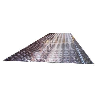 China Aluminum Anti-Slip Plate Anti-Slip Plate Aluminum Checkered Sheet Plate 1050 And 5 Bars Plate for sale