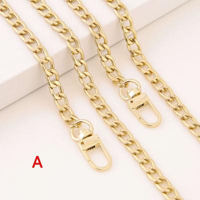 China nickel free hardware handbag belt gold chains accessories parts bag metal alloy bag chain strap for women bags belt straps for sale