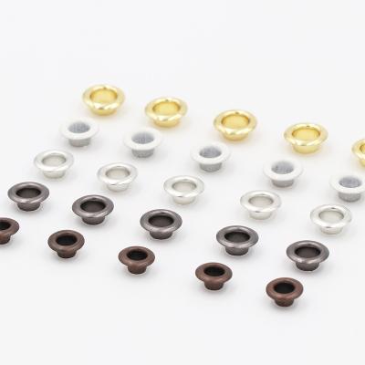 China Custom Metal Round Shape Color Waist Grommets Grommets Brass Garment Eyelet Nickel Free For Shoe Hat for sale