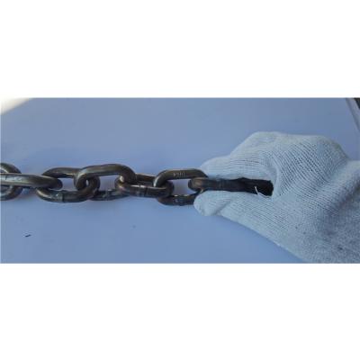 China Load Tether Lashing Link Down Chain Yellow Painted Carrying Link Chain for sale