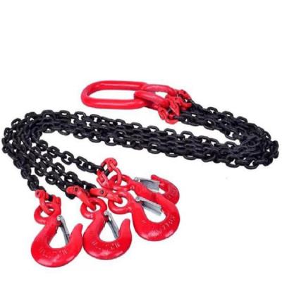 China Lifting Chain / Crane Custom Grade 80 ASTM / NACM / EN 818 Welded 3m Chain Lifting Sling for sale