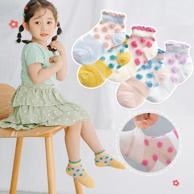 China SS8312 High Quality Breathable Kids Breathable Hosiery Spring Summer Candy Colors Kids School Socks for sale