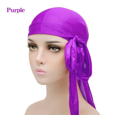 China 2021 Designer Durag Vendor Men Chiffion Fashion Soft Warm Custom Made Soft Breathable Durag Hat for sale