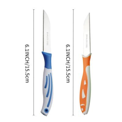 China Practical Sustainable Practical Stainless Steel Vegetable Tool Fruit Knife With Plastic Handle Household Peeling Knife for sale