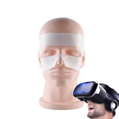 China 2021 new 100 nonwoven/spunlace fabric pack disposable VR mask headset eye mask cover nonwoven sanitary eye mask for sale