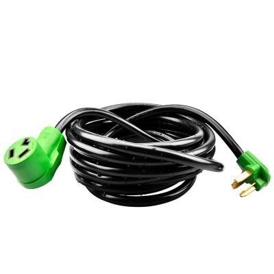 China E917 Dryer Washing Machine Extension Cord 25FT Dryer Extension Cord 3 Prong, NEMA 10-30P to 10-30R use for EV dryer filling for sale