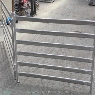 China Round Tube or Square Tube or Oval Tube 1.8mx2.1m Fence For Horse, Cattle, Sheep 6 Rail Metal Panel for sale