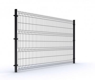 China Easily Assembled Outdoor Garden Fence 3d Security Fence With Peach Post for sale